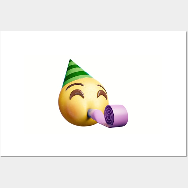 Happy Birthday Holiday Celebrate Cool Funny Emoji 2020 Wall Art by hispanicworld